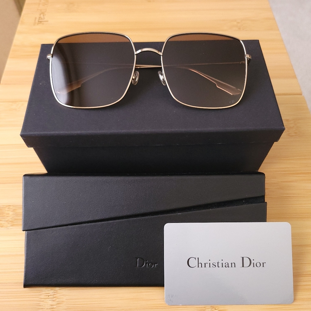 Christian Dior Stellaire1 59MM Square Sunglasses - Champagne/Brown